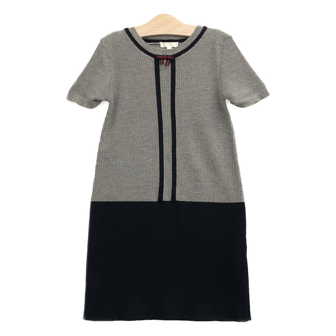 Gucci(グッチ)のグッチ GUCCI 半袖ニットワンピース    キッズ 8 キッズ/ベビー/マタニティのキッズ服女の子用(90cm~)(ワンピース)の商品写真