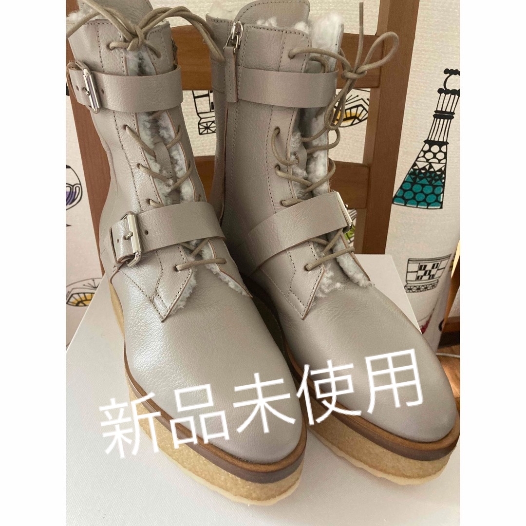 ピエールアルディ ボアブーツ ミドルブーツ 厚底ブーツ-