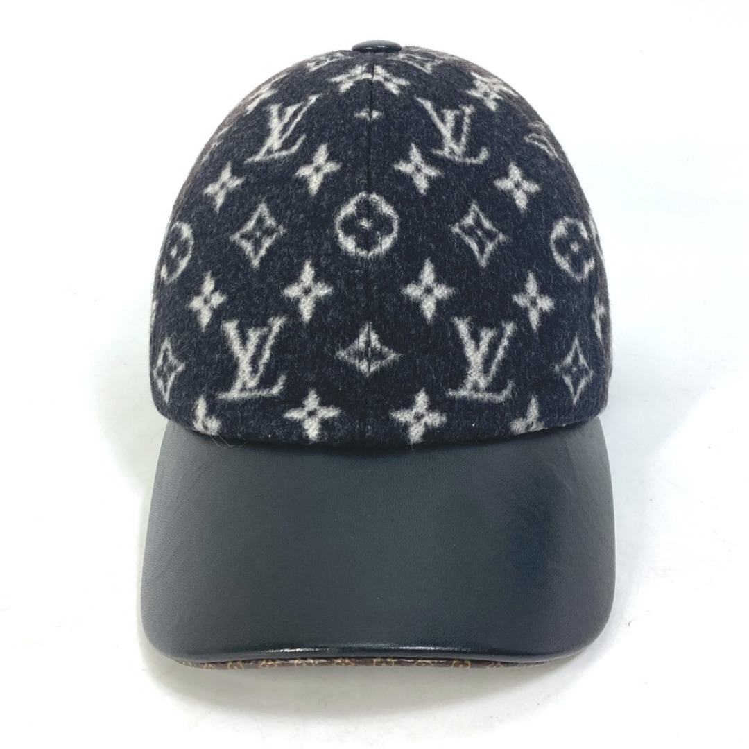 ルイヴィトン LOUIS VUITTON キャップ・キャリー オン M76712 キャスケット モノグラム 帽子 キャップ帽 ベースボール キャップ ウール ブラック