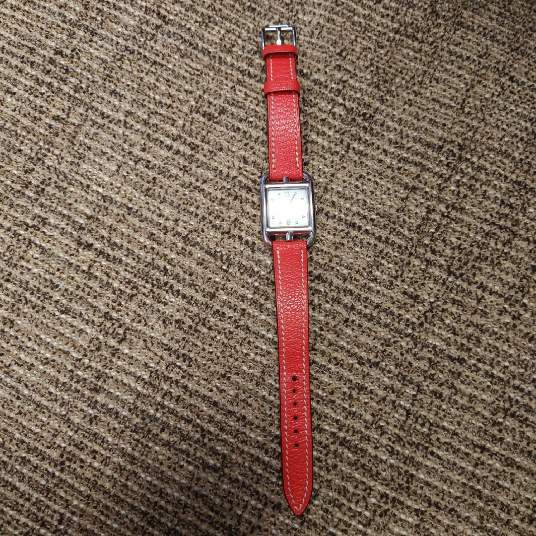 エルメス ケープコッド PM 時計 レザー ベルト ストラップ ブーゲンビリア-