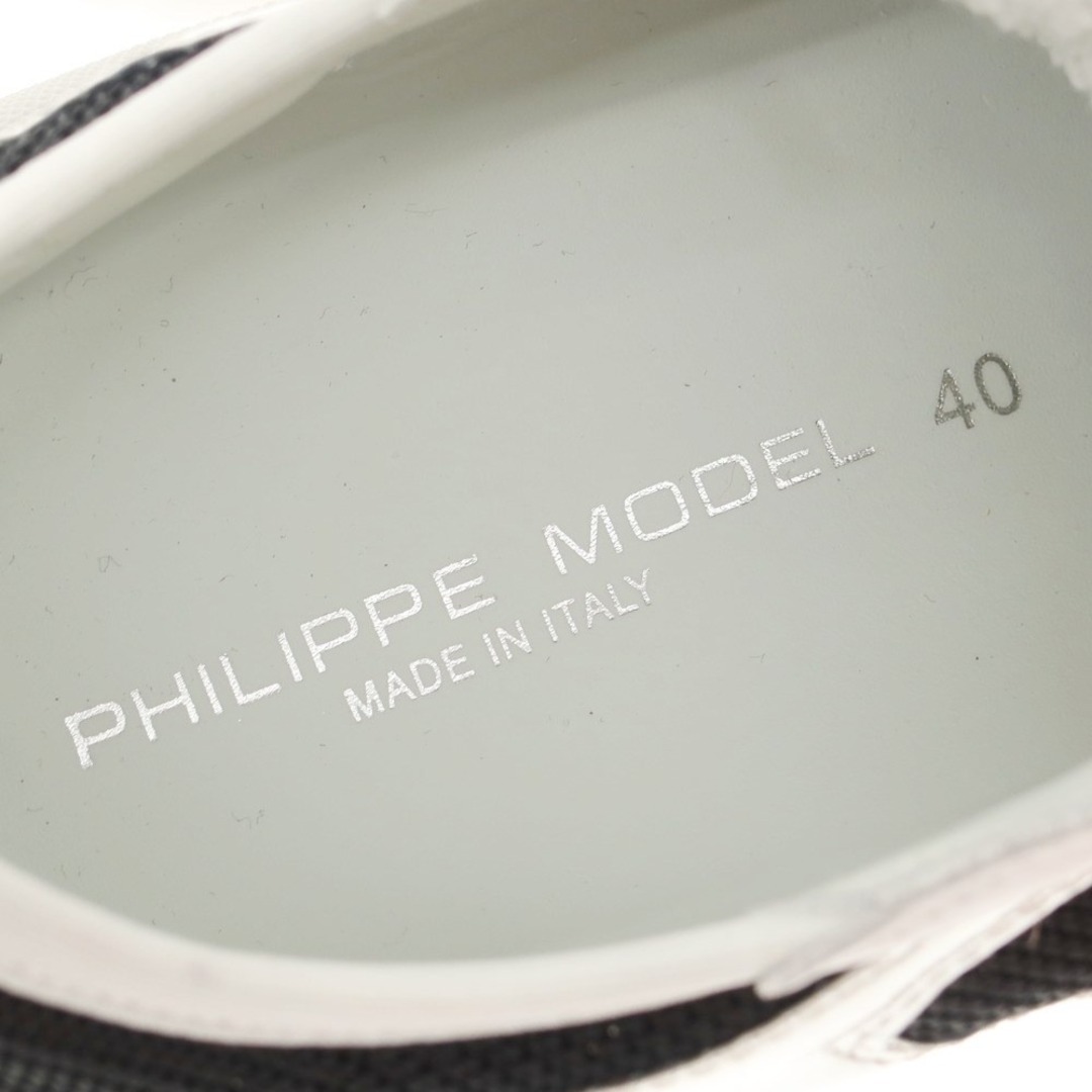 PHILIPPE MODEL(フィリップモデル)の【新品】フィリップモデル PHILIPPE MODEL EZE WM8 スニーカー ホワイトxレッド【サイズ40】【メンズ】 メンズの靴/シューズ(スニーカー)の商品写真