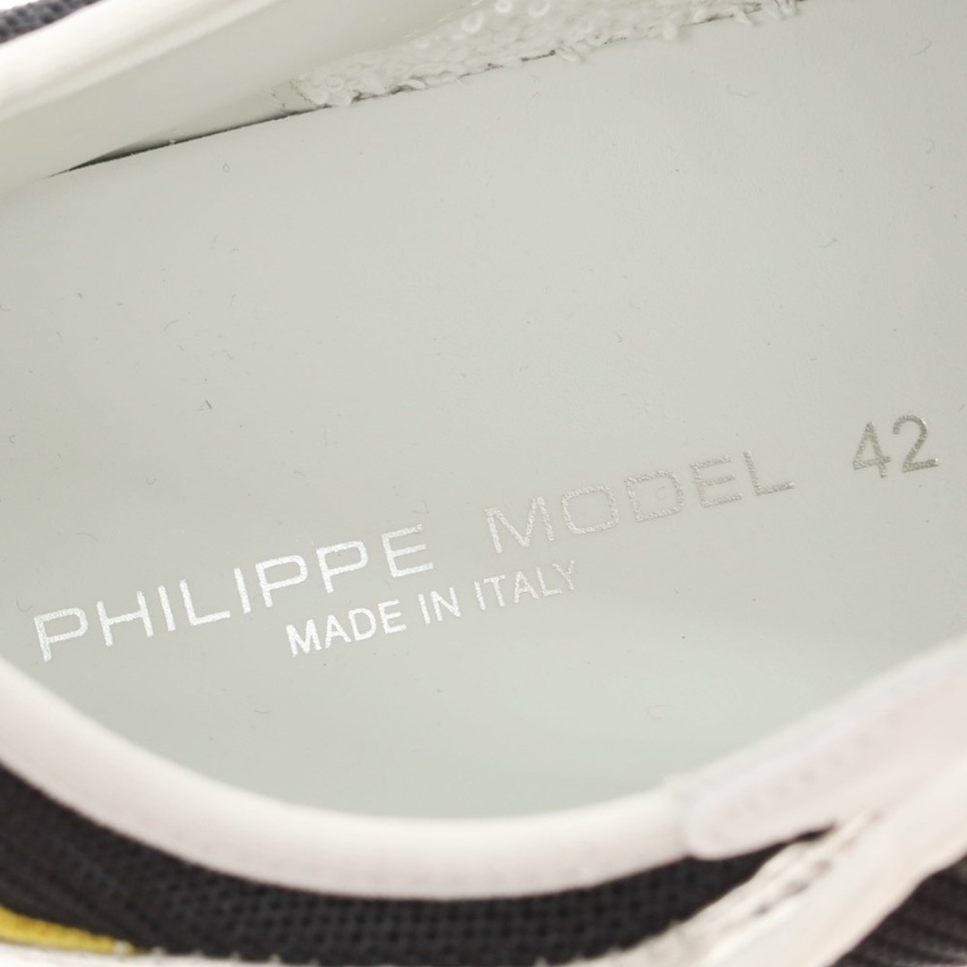 PHILIPPE MODEL(フィリップモデル)の【新品】フィリップモデル PHILIPPE MODEL EZE WM8 スニーカー ホワイトxレッド【サイズ42】【メンズ】 メンズの靴/シューズ(スニーカー)の商品写真