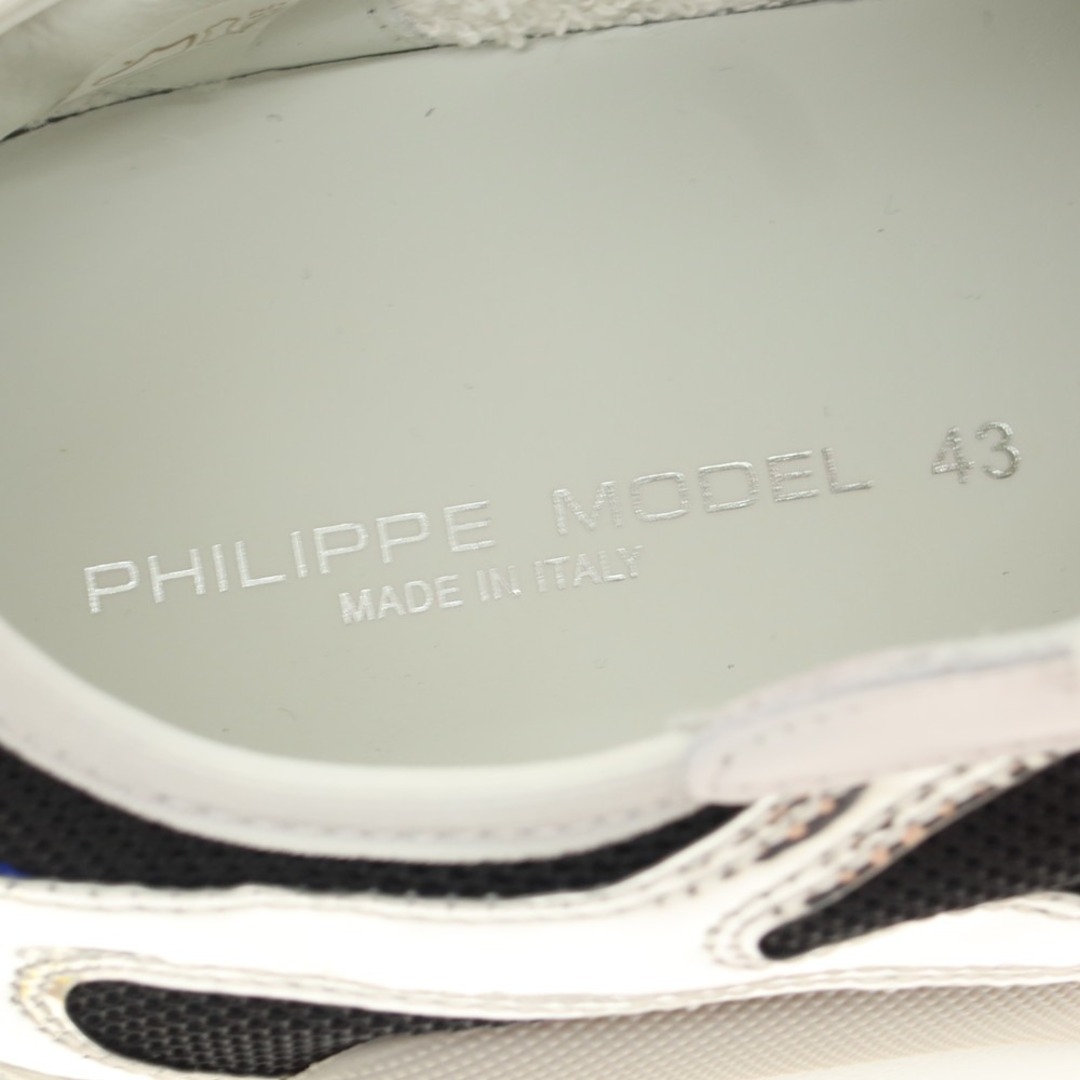 PHILIPPE MODEL(フィリップモデル)の【新品】フィリップモデル PHILIPPE MODEL EZE WM8 スニーカー ホワイトxレッド【サイズ43】【メンズ】 メンズの靴/シューズ(スニーカー)の商品写真
