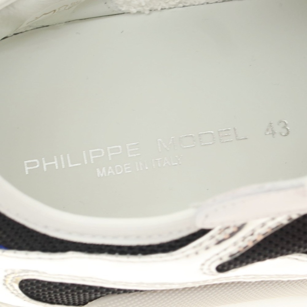 PHILIPPE MODEL(フィリップモデル)の【新品】フィリップモデル PHILIPPE MODEL EZE WM6 スニーカー ホワイトxグリーン【サイズ43】【メンズ】 メンズの靴/シューズ(スニーカー)の商品写真