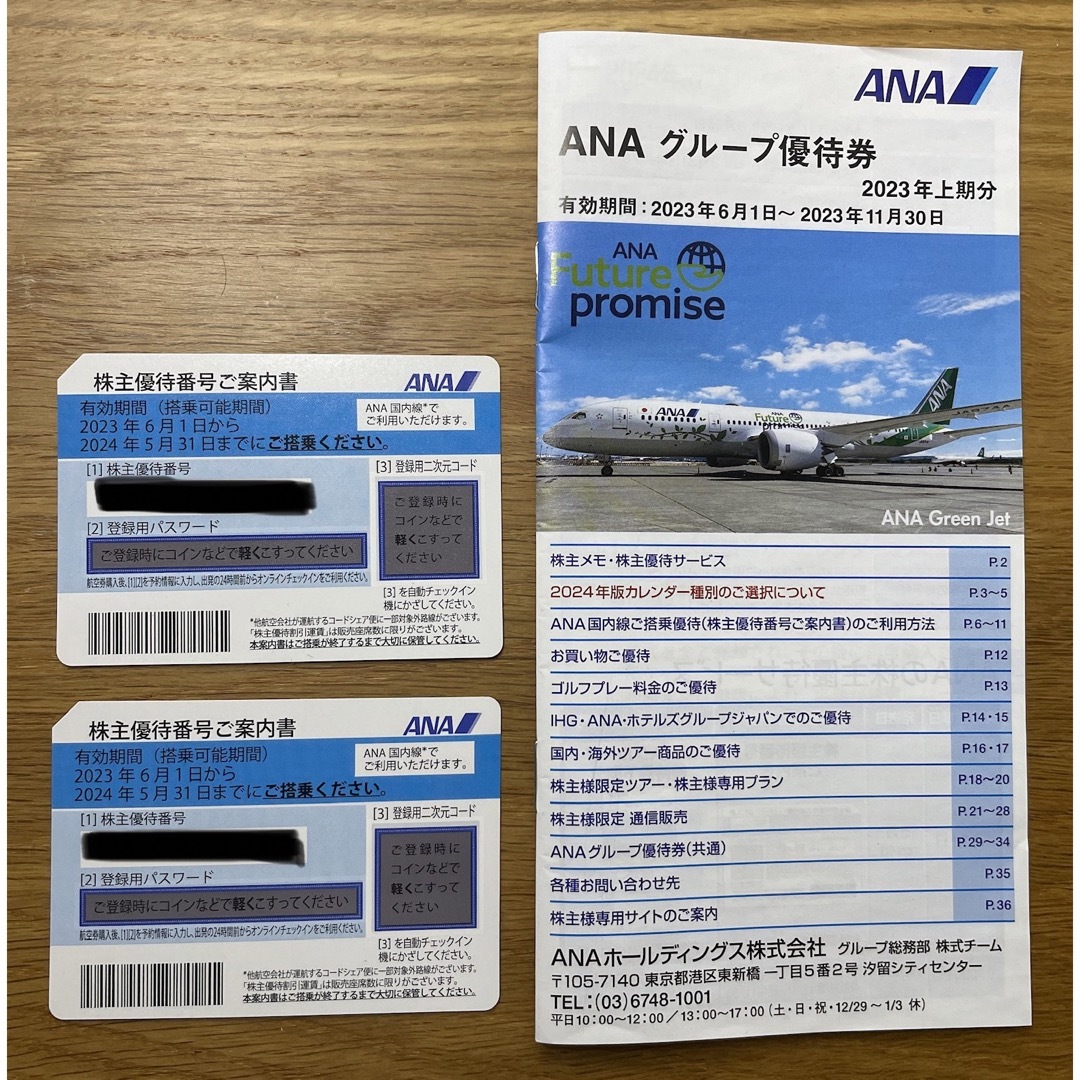 [送料無料]　 ANA　全日空　優待　2枚