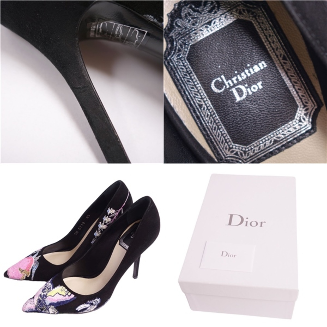 Christian Dior(クリスチャンディオール)のクリスチャンディオール Christian Dior パンプス ヒール ポインテッドトゥ スウェードレザー ベロア シューズ レディース 35(22cm相当) マルチカラー レディースの靴/シューズ(ハイヒール/パンプス)の商品写真