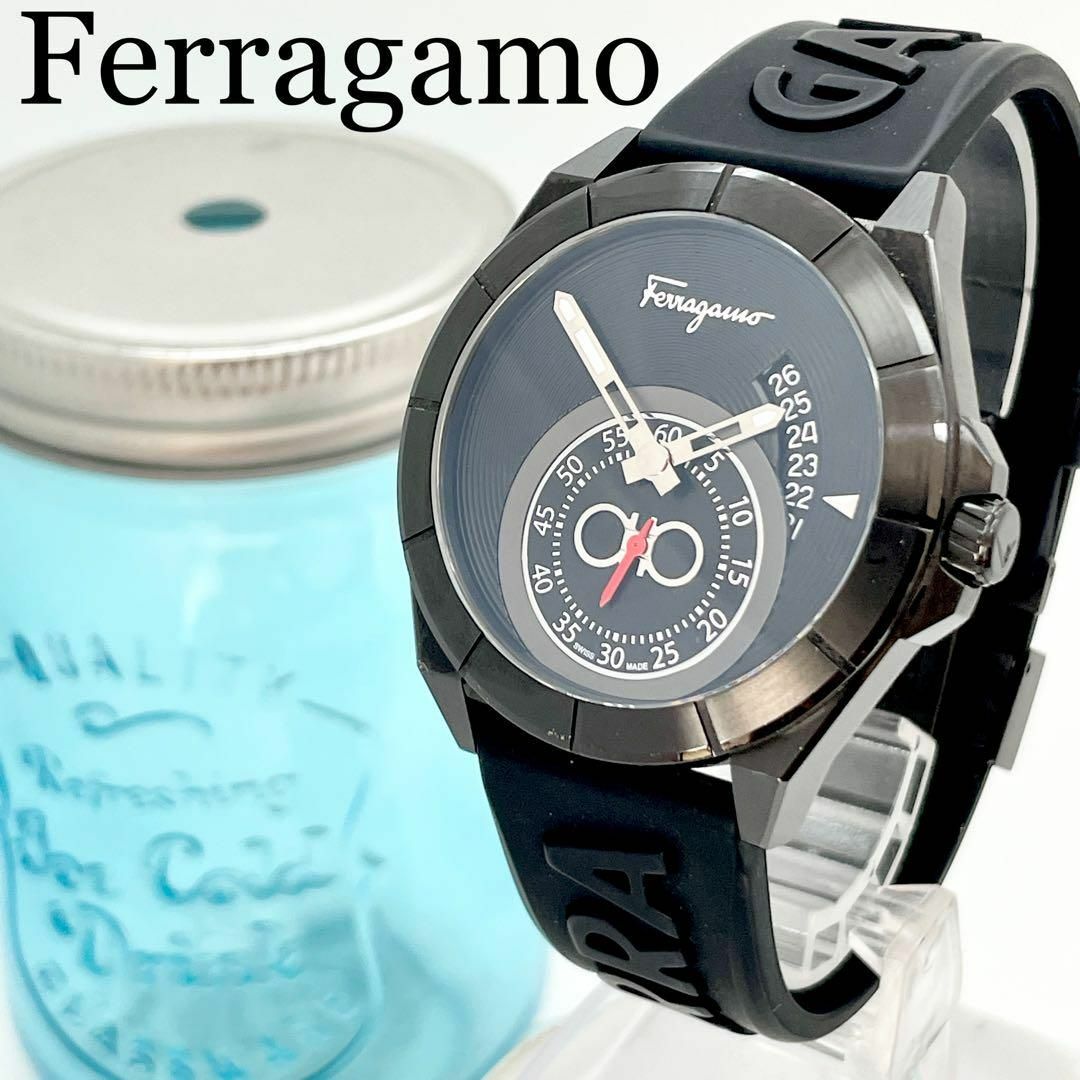 Ferragamo - 397 サルバトーレフェラガモ時計 ブラック シリコン