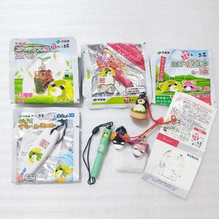 イトウエン(伊藤園)のお茶犬 ボールペン 陶器 マスコット ステンドグラス ストラップお〜いお茶 ー(キャラクターグッズ)