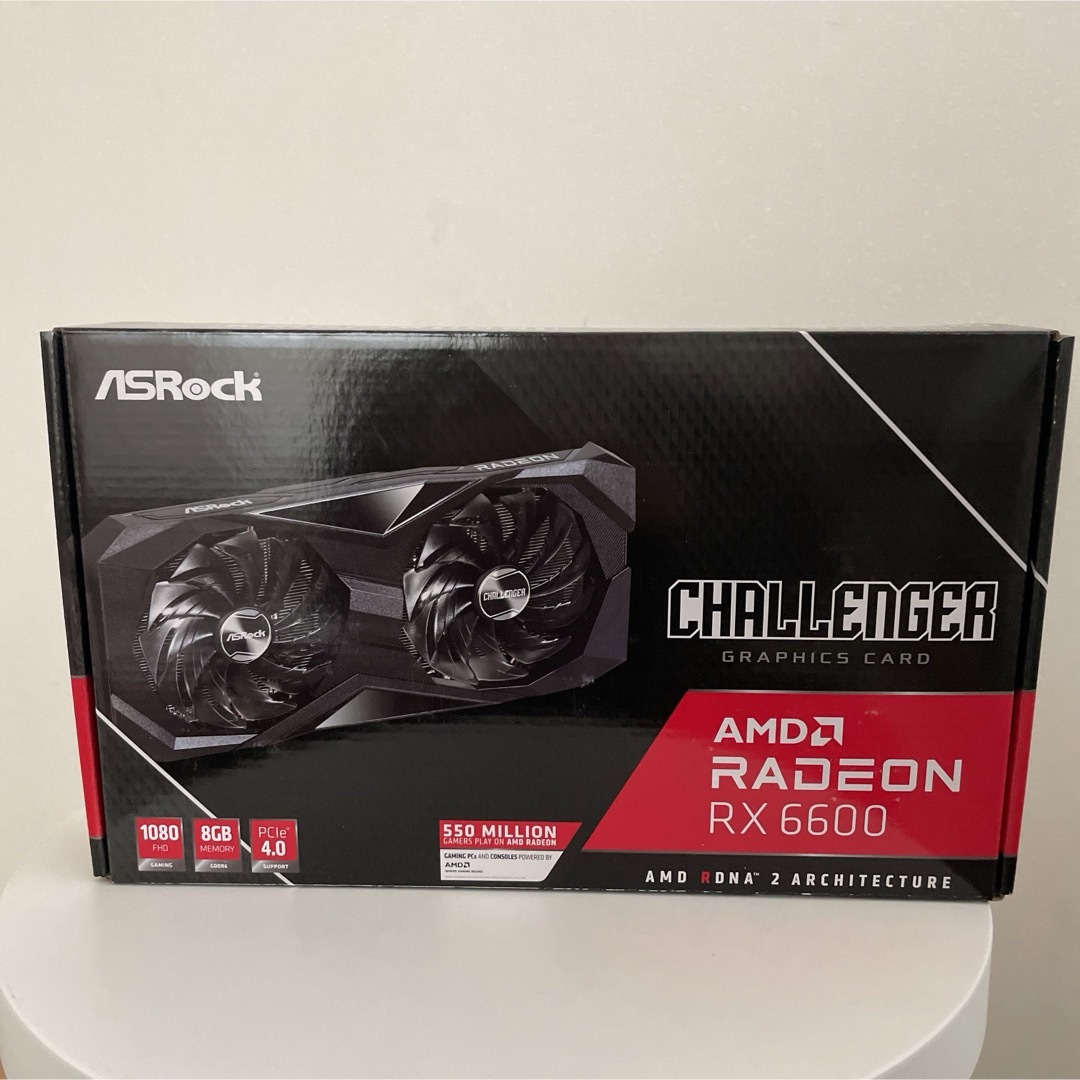 【美品】ASRock RADEON RX 6600  8GB スマホ/家電/カメラのPC/タブレット(PCパーツ)の商品写真