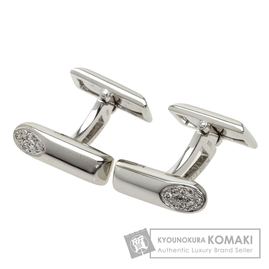 MIKIMOTO ダイヤモンド カフス K18WG PT950 メンズ商品情報商品番号