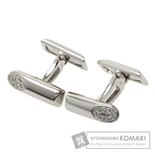 MIKIMOTO ダイヤモンド カフス K18WG PT950 メンズ