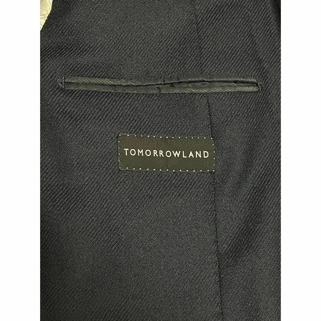 TOMORROWLAND(トゥモローランド)のTOMORROWLAND トゥモローランド ソリッド ネイビー チェスターコート メンズのジャケット/アウター(チェスターコート)の商品写真