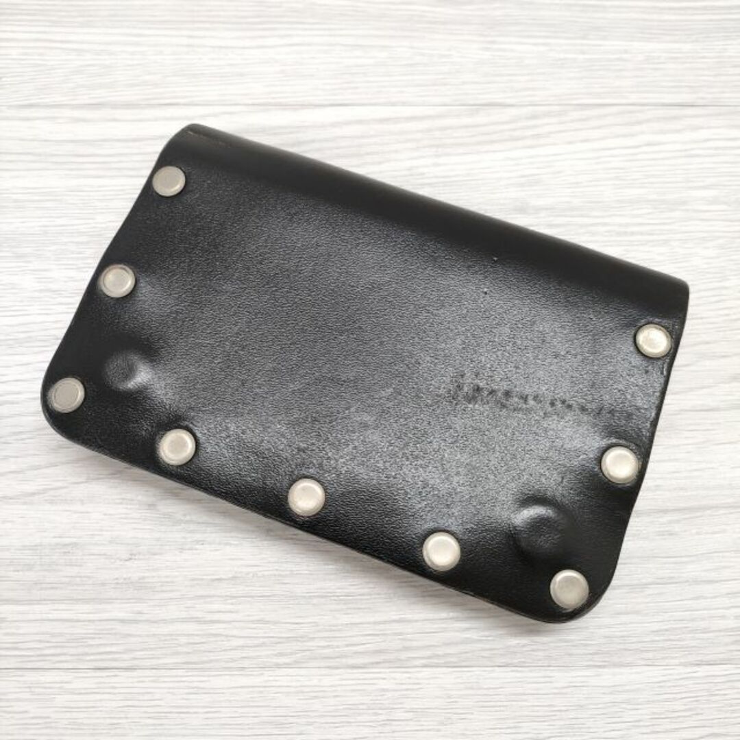 TENDERLOIN(テンダーロイン)のTENDERLOIN/PORTER T-STUD WALLET スタッズ 折財布 レザー 二つ折り財布 ブラック メンズ テンダーロイン/ポーター【中古】3-0721G◎ メンズのファッション小物(折り財布)の商品写真