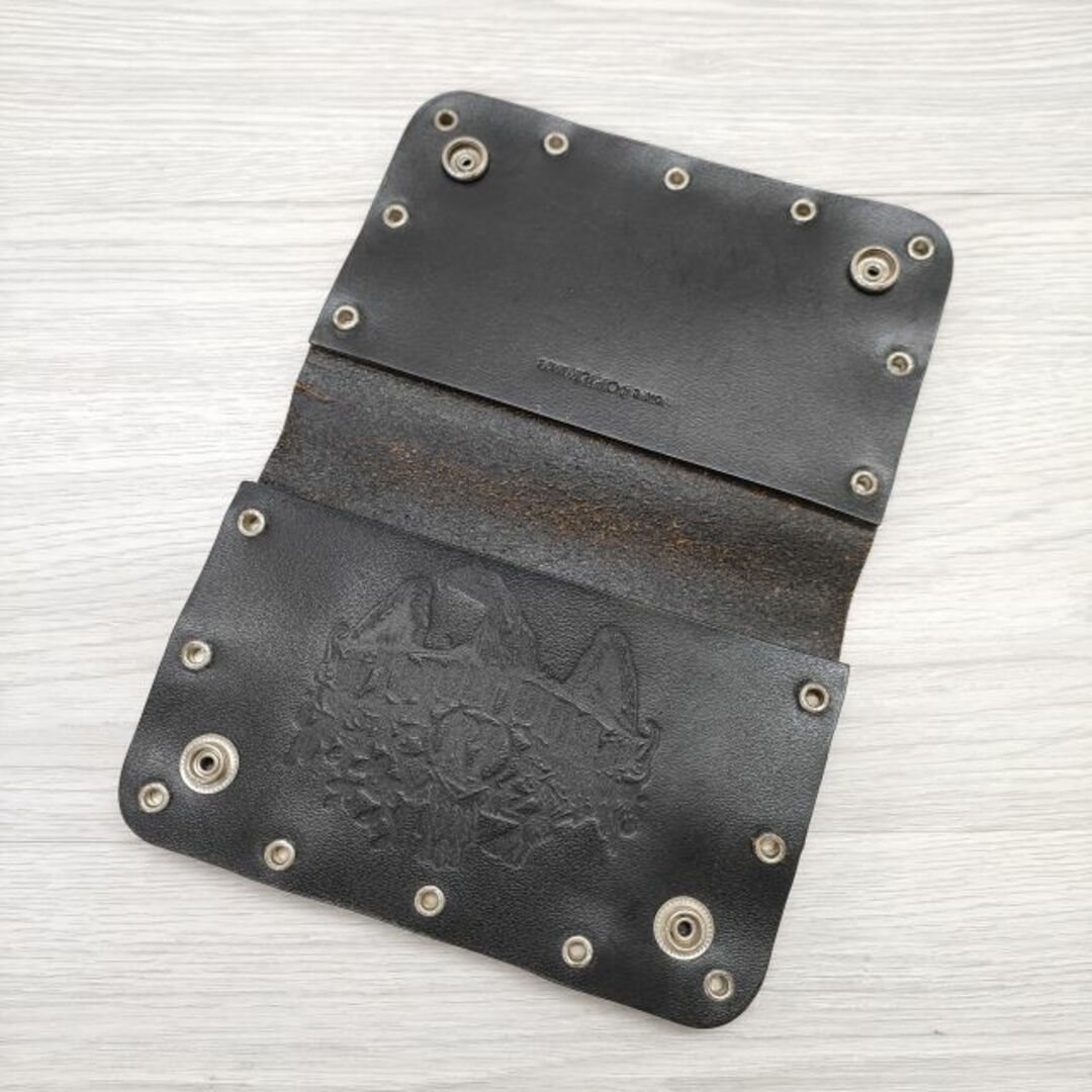 TENDERLOIN(テンダーロイン)のTENDERLOIN/PORTER T-STUD WALLET スタッズ 折財布 レザー 二つ折り財布 ブラック メンズ テンダーロイン/ポーター【中古】3-0721G◎ メンズのファッション小物(折り財布)の商品写真