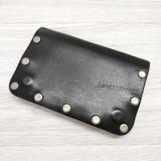 テンダーロイン(TENDERLOIN)のTENDERLOIN/PORTER T-STUD WALLET スタッズ 折財布 レザー 二つ折り財布 ブラック メンズ テンダーロイン/ポーター【中古】3-0721G◎(折り財布)