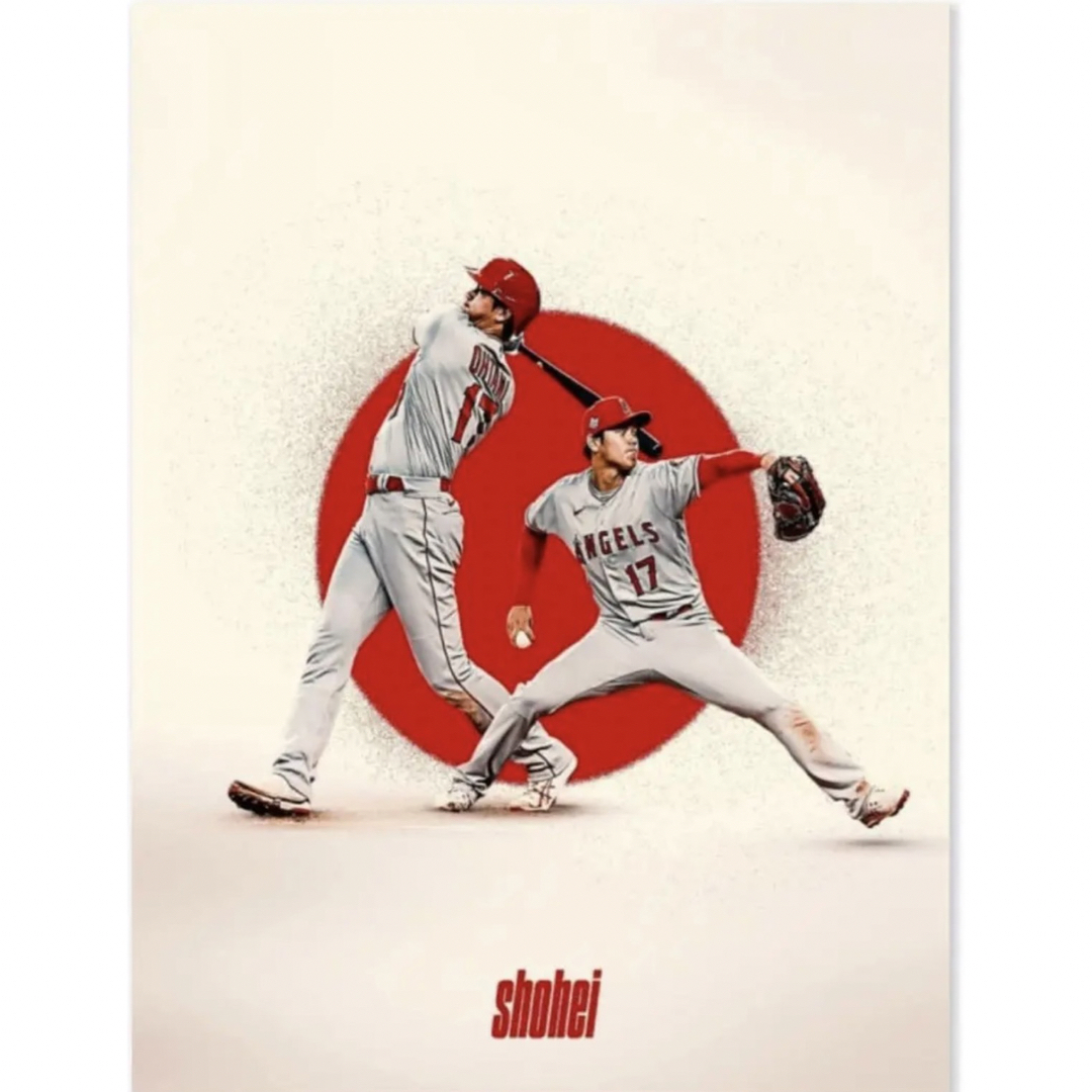 メジャーリーグMLB エンゼルス　大谷翔平 ポスター インテリア絵画