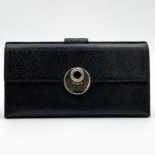 グッチ(Gucci)のセール GUCCI グッチ 長財布 財布 ウォレット エクリプス ブラック 黒 レザー メンズ レディース ユニセックス ファッション USED 【中古】(長財布)