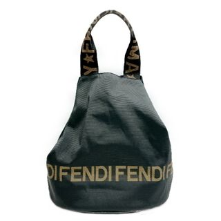 フェンディ(FENDI)のFENDI ロゴ サイドボタン バケツ型 ヴィンテージ トートバッグ(トートバッグ)