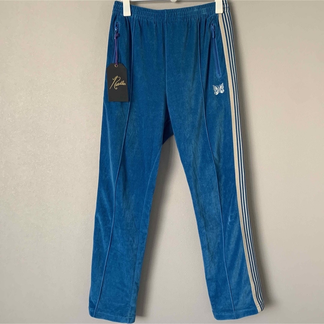 Needles - 22ss Needles トラックパンツ ベロア ブルー M 美品 タグ