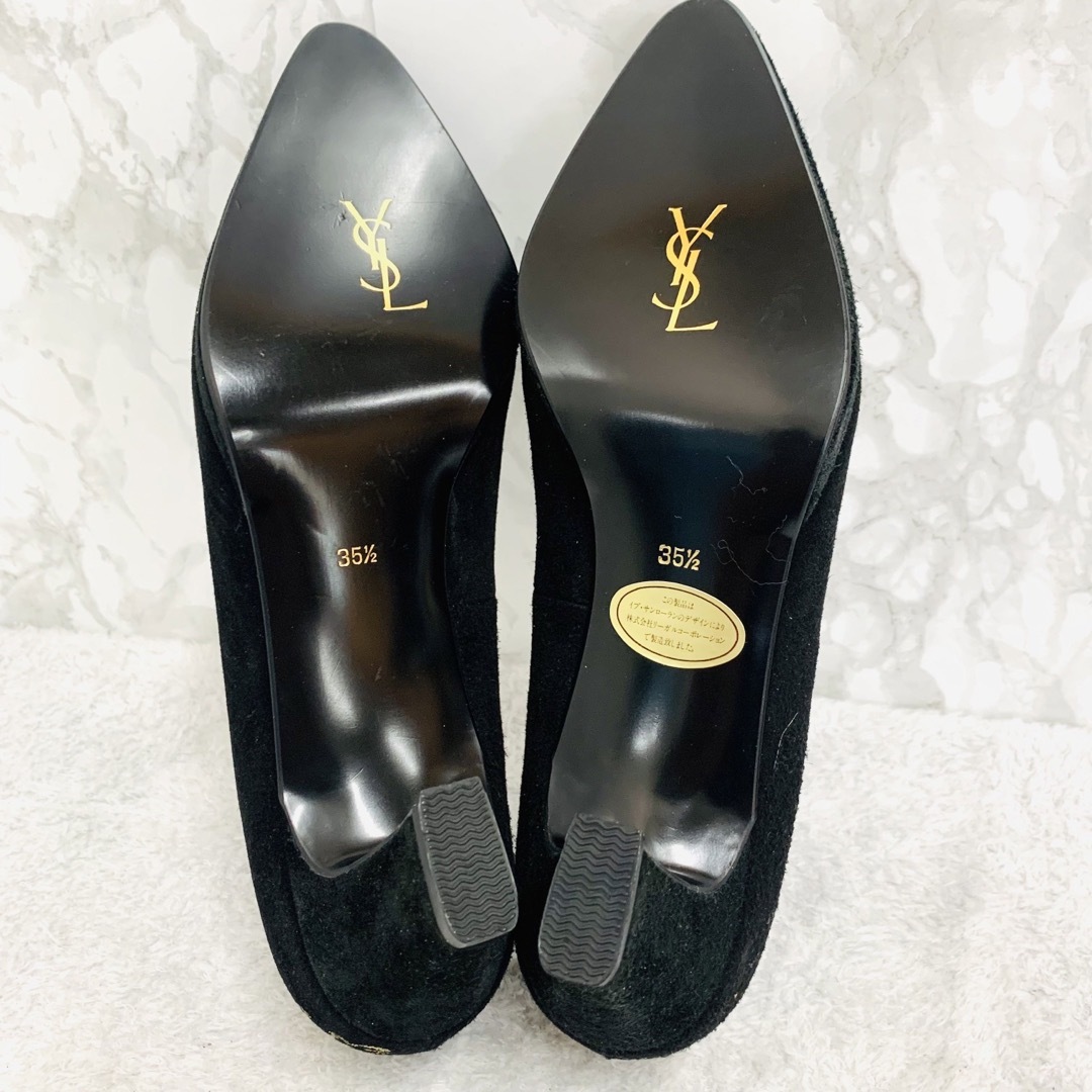 Yves Saint Laurent(イヴサンローラン)のイヴ サンローラン　パンプス　ブラック　22.5センチ　未使用品 レディースの靴/シューズ(ハイヒール/パンプス)の商品写真