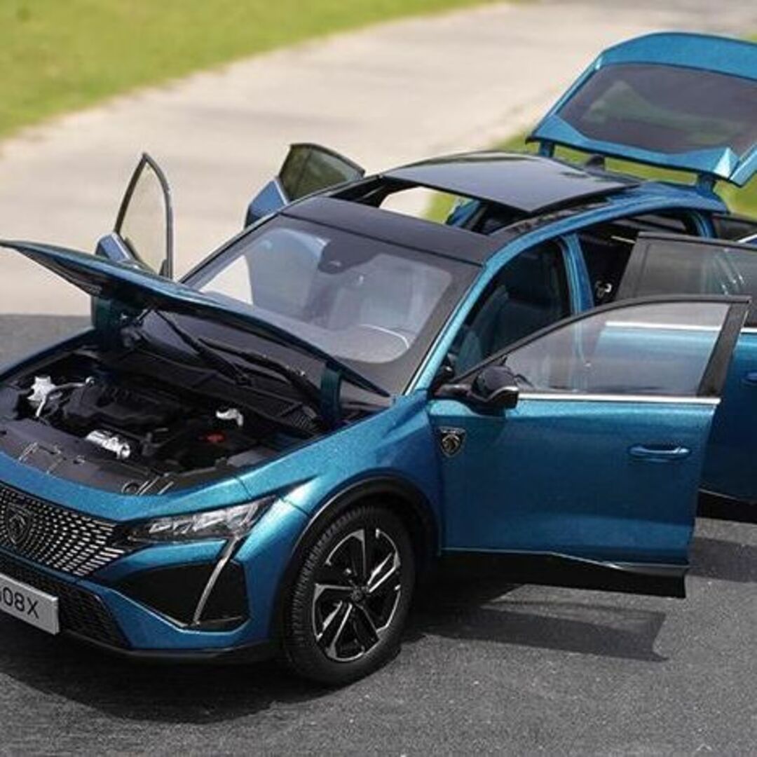 ミニカー 1/18 プジョー PEUGEOT 408X ブルー