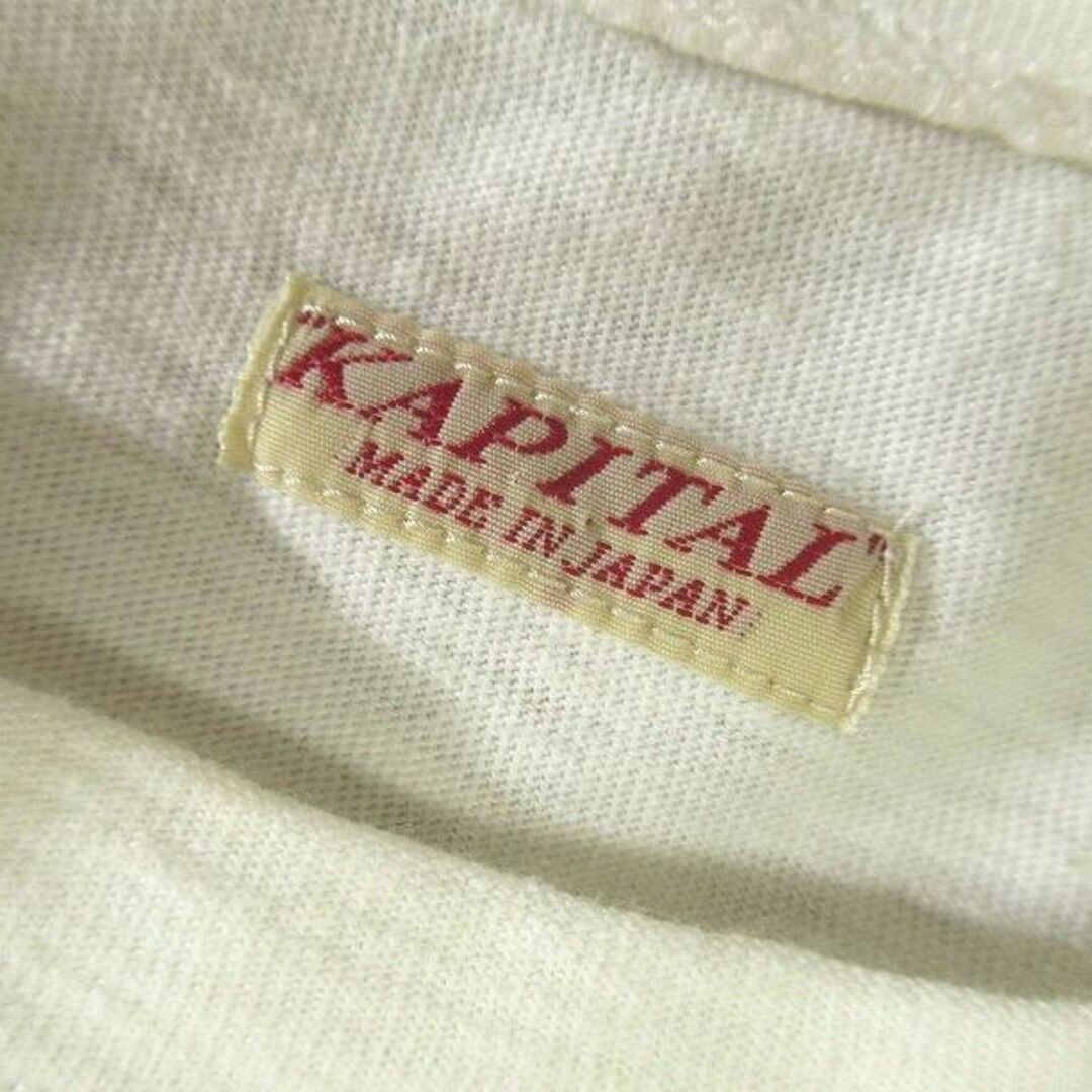 KAPITAL(キャピタル)の美品 キャピタル EK-733 天竺 バンダナ HUGE-T Tシャツ 白 3 メンズのトップス(Tシャツ/カットソー(半袖/袖なし))の商品写真