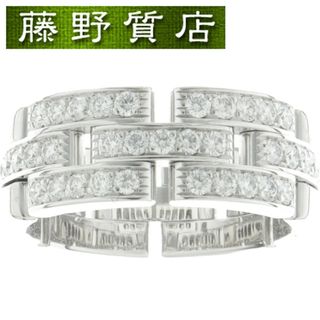 カルティエ(Cartier)のカルティエ CARTIER マイヨン パンテール ハーフ ダイヤ リング K18 WG × ダイヤ #57 B4127200 指輪 8728(リング(指輪))