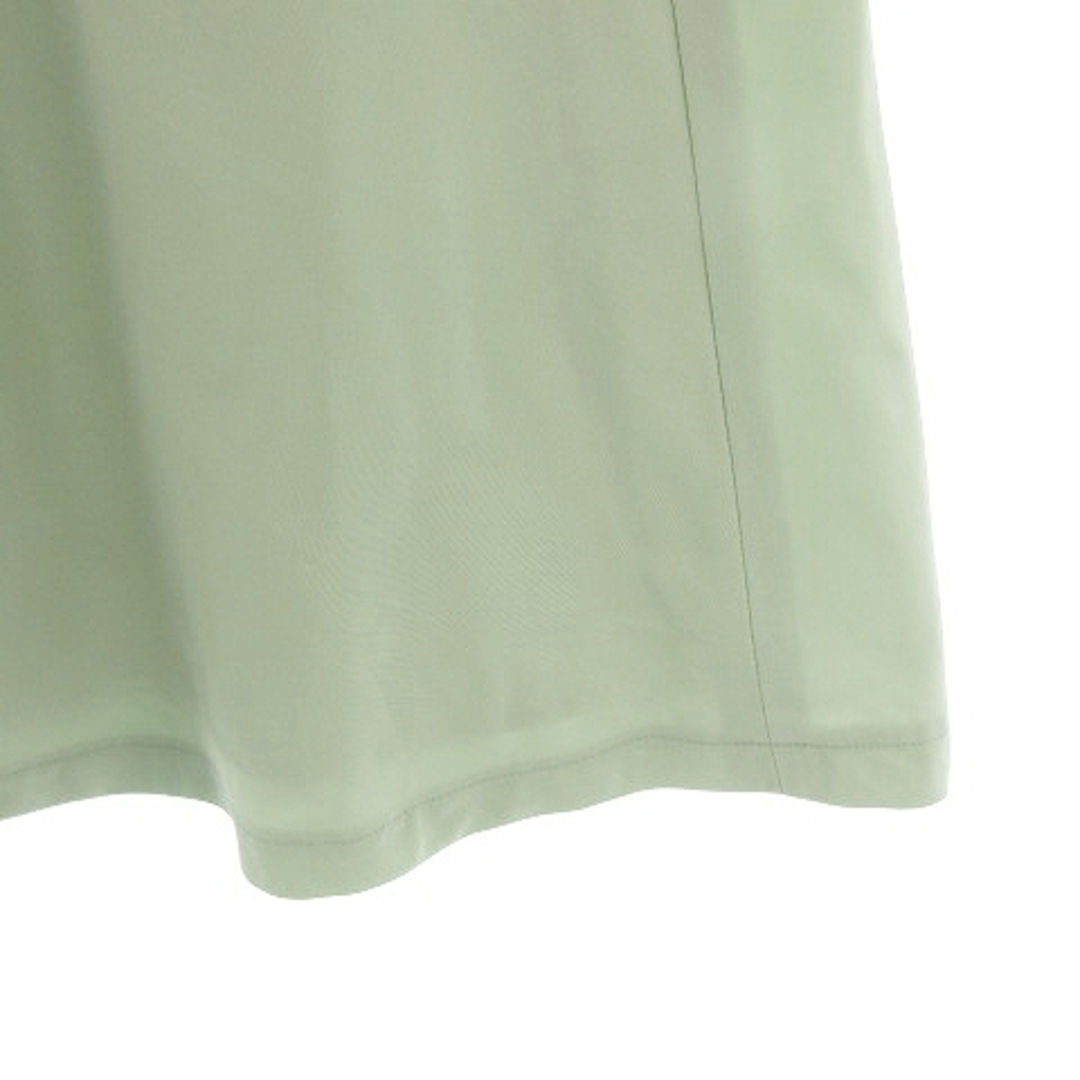 QUEENS COURT(クイーンズコート)のクイーンズコート スカート フレア ひざ丈 バックファスナー 薄手 無地 2 緑 レディースのスカート(ひざ丈スカート)の商品写真