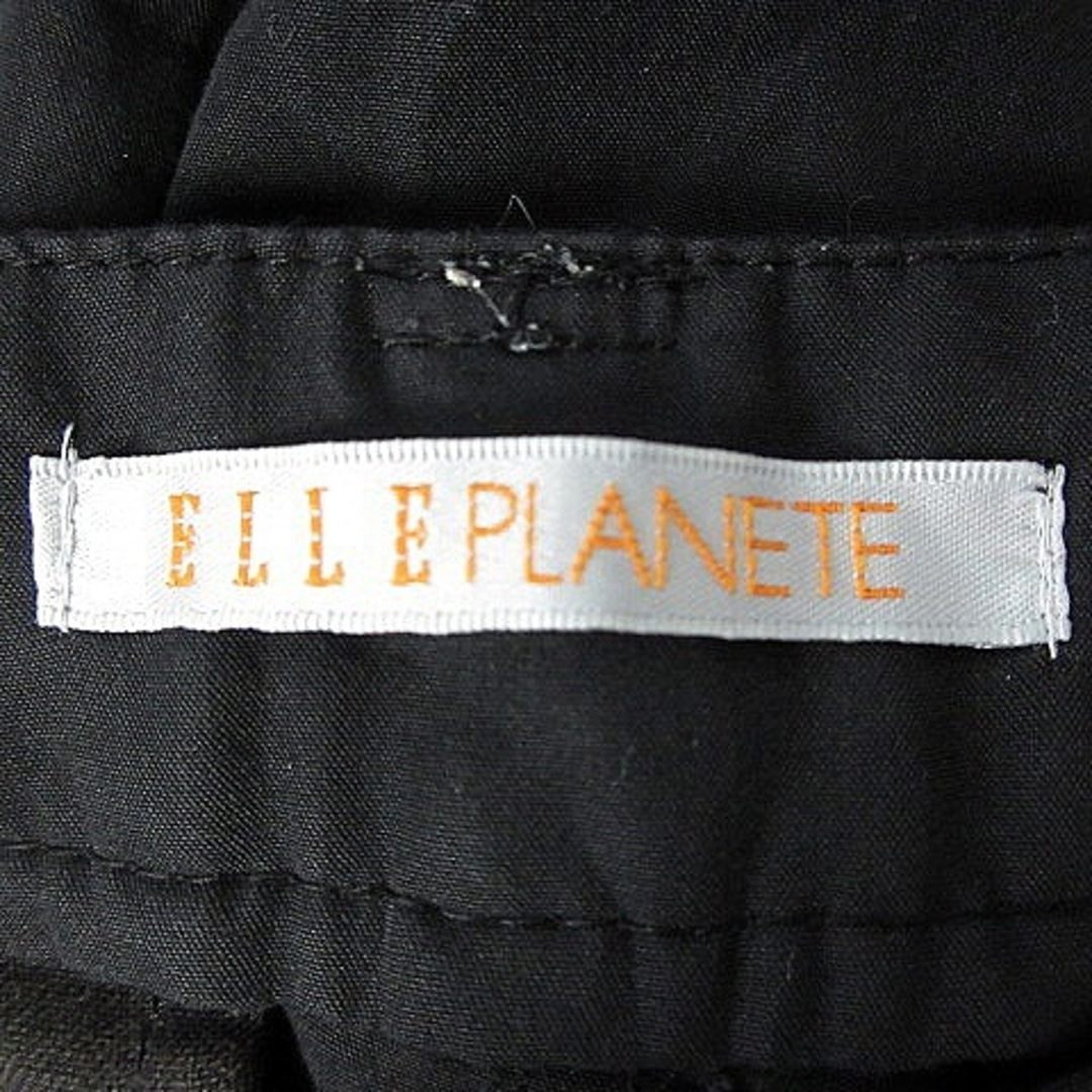 ELLE PLANETE(エルプラネット)のエルプラネット パンツ カーゴ クロップド 薄手 無地 36 黒 ボトムス レディースのパンツ(その他)の商品写真