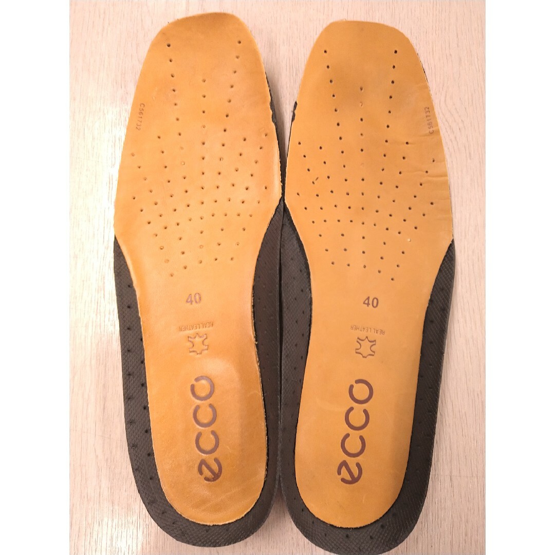 ECCO(エコー)のecco エコー　革靴　レザーシューズ　ビジネスシューズ　25cm 本革　黒 メンズの靴/シューズ(ドレス/ビジネス)の商品写真
