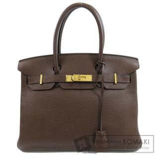 エルメス(Hermes)のHERMES バーキン30 ダークブラウン ゴールド金具 ハンドバッグ トリヨン レディース(ハンドバッグ)