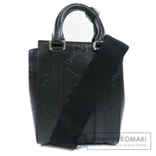 グッチ(Gucci)のGUCCI 696010 GGエンボス ミニトート 2WAY トートバッグ レザー レディース(トートバッグ)