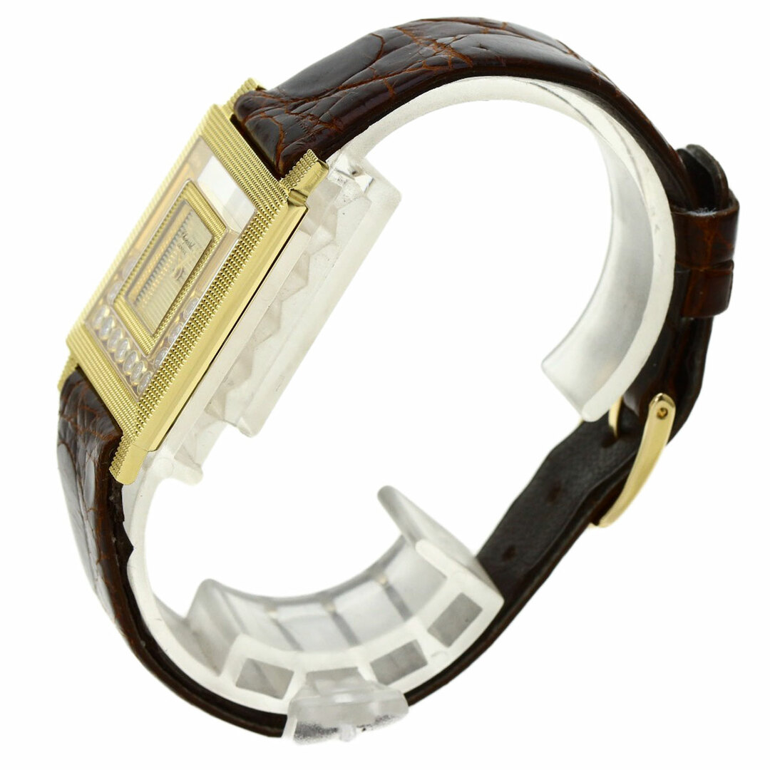 Chopard(ショパール)のChopard 21/3140 ハッピーダイヤモンド メーカーコンプリート 腕時計 K18YG 革 レディース レディースのファッション小物(腕時計)の商品写真