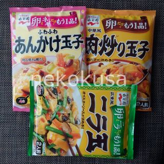 ナガタニエン(Nagatanien)の永谷園 3点セット 広東風ニラ玉 あんかけ玉子 中華風肉炒り玉子(調味料)