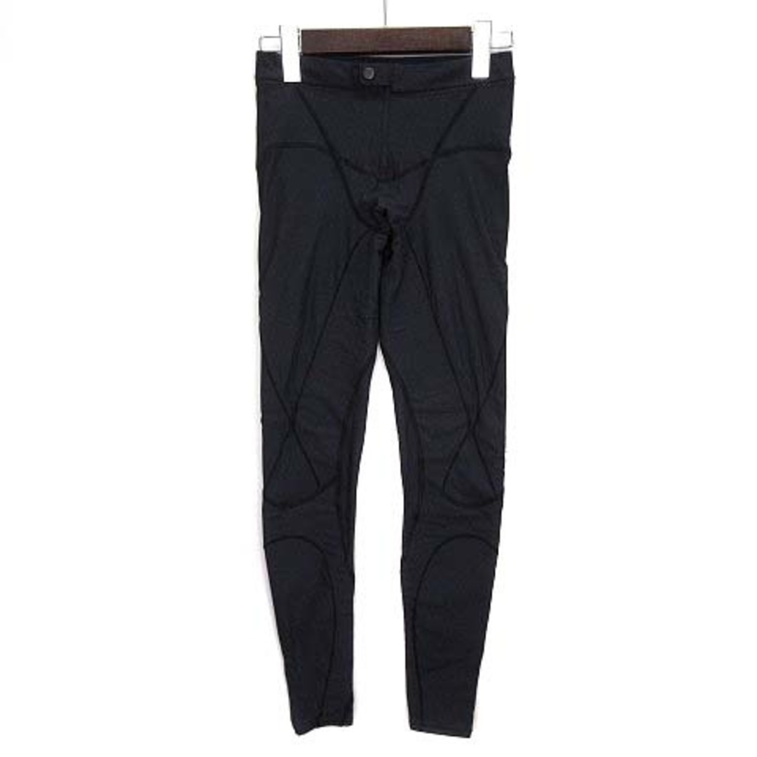 C3fit エレメント ロング タイツ パンツ ストレッチ 3F12122 黒