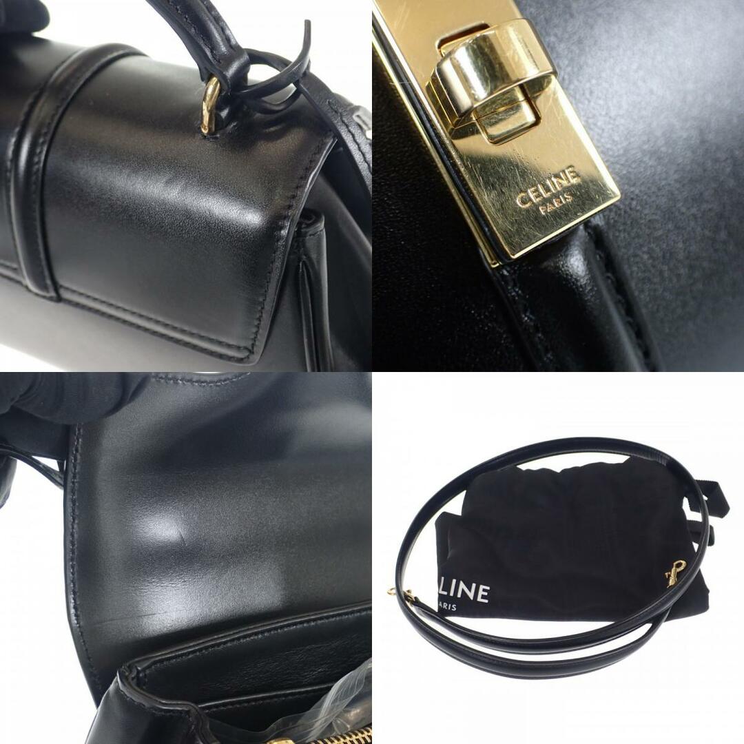 celine(セリーヌ)の【中古】【ABランク】CELINE セリーヌ ミニ16(セーズ) ハンドバッグ ショルダーバッグ 2way 197983BEY.38NO カーフスキン ブラック 黒 レディース【ISEYA】 レディースのバッグ(その他)の商品写真