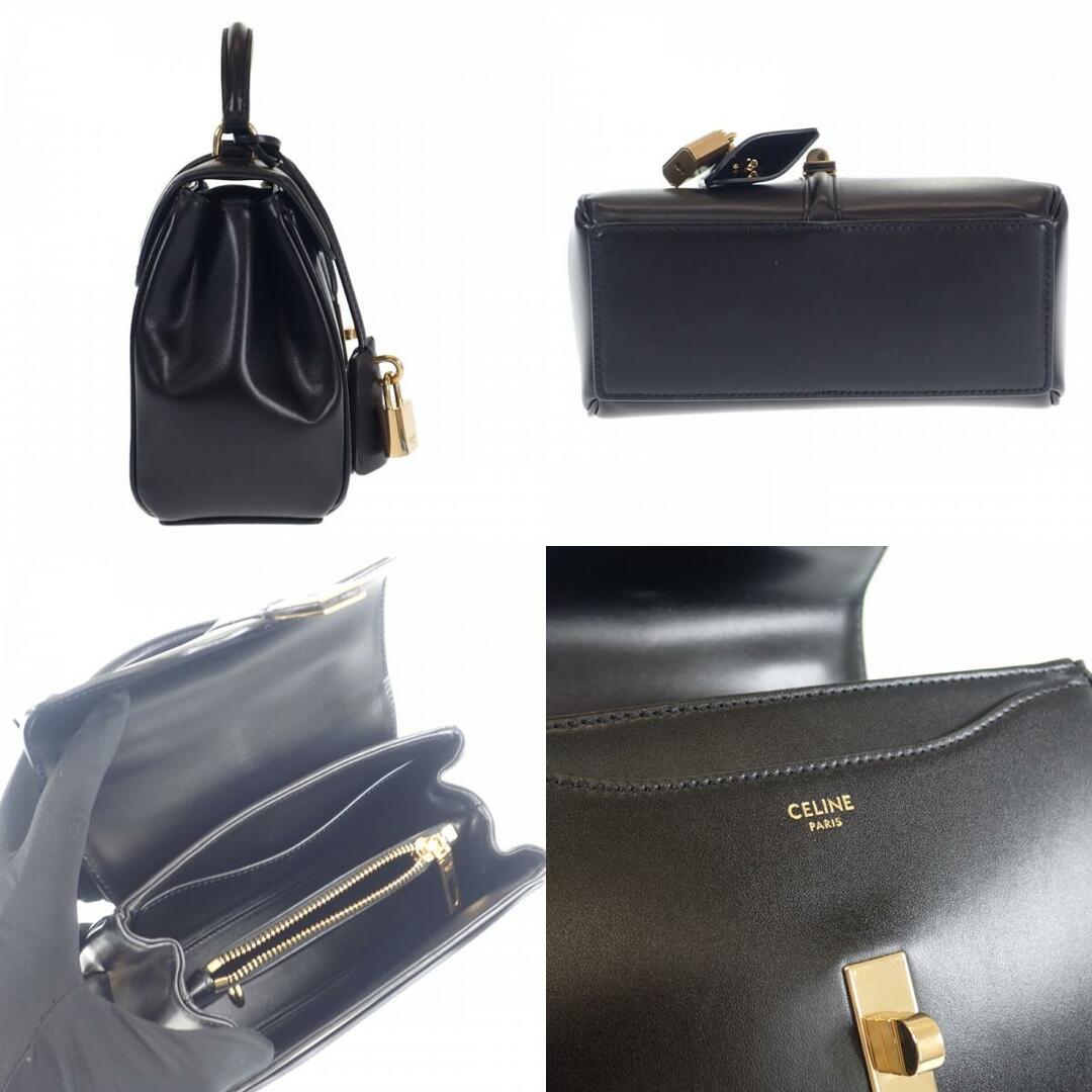 celine(セリーヌ)の【中古】【ABランク】CELINE セリーヌ ミニ16(セーズ) ハンドバッグ ショルダーバッグ 2way 197983BEY.38NO カーフスキン ブラック 黒 レディース【ISEYA】 レディースのバッグ(その他)の商品写真