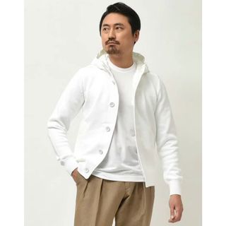 未使用 HERNO ヘルノ ミドルゲージコンビフーディーブルゾン 48 白 tic