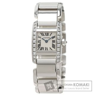 カルティエ(Cartier)のCARTIER WE70039H タンキッシムMM ダイヤモンドベゼル 腕時計 K18WG K18WG ダイヤモンド レディース(腕時計)