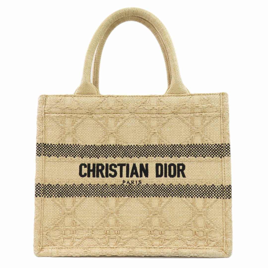 CHRISTIAN DIOR ブックトート スモール ハンドバッグ キャンバス レディース