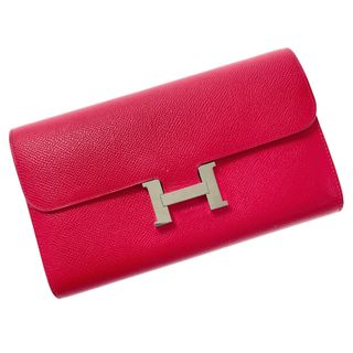 エルメス(Hermes)の☆☆HERMES エルメス コンスタンスロング ヴォーエプソン A刻印 ピンク系 長財布 レザー シルバー金具(財布)