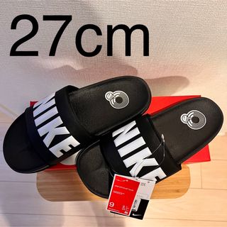 ナイキ(NIKE)のナイキ オフコート スライド シャワーサンダル ブラック×ホワイト 27cm(サンダル)