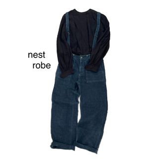 ネストローブ(nest Robe)のネストローブ　リネンデニムサロペット　オーバーオール(サロペット/オーバーオール)