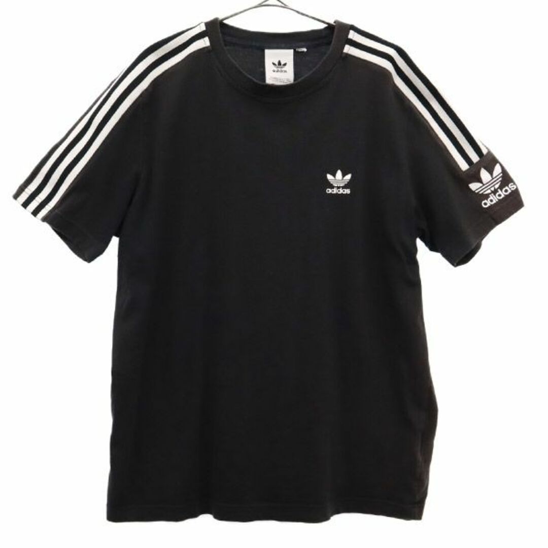 adidas アディダス トレフォイルロゴ入り ニットソーTシャツ/L