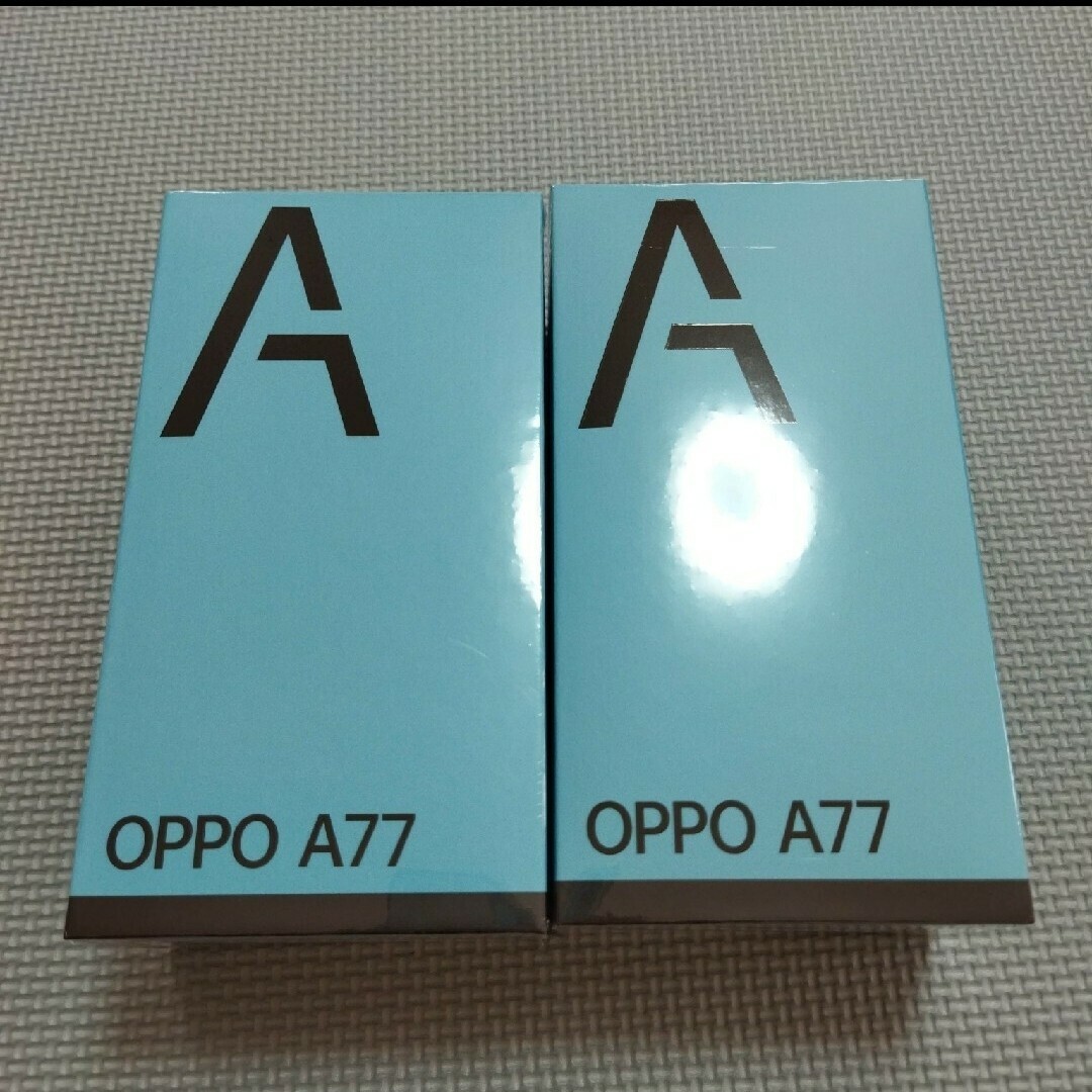 新品未開封品OPPO A77 ブラック２台