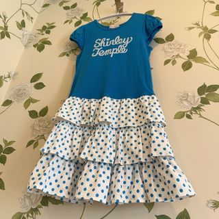 シャーリーテンプル(Shirley Temple)の美品【シャーリーテンプル】3段ティアード ドットワンピース(130)(ワンピース)