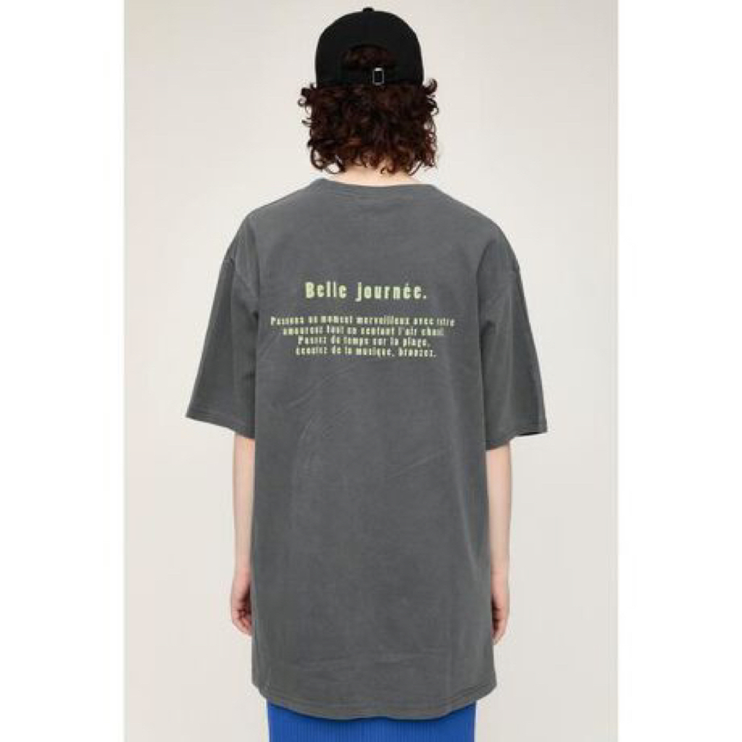 SLY(スライ)のSLY スライ WASHED LOGO OVERSIZE Tシャツ L/BLK レディースのトップス(Tシャツ(半袖/袖なし))の商品写真