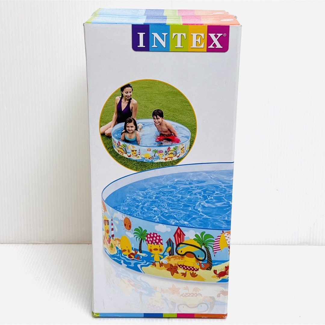 INDEX(インデックス)の【新品】INTEX 家庭用プール ダッキングスナップセット ポンプ不要 小型 キッズ/ベビー/マタニティのキッズ/ベビー/マタニティ その他(その他)の商品写真