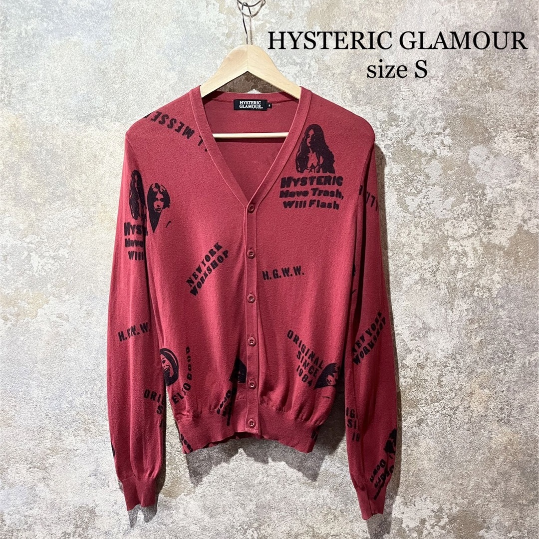 ヒステリックグラマーHYSTERIC GLAMOUR ヒステリックグラマー 総柄 カーディガン