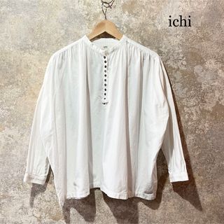 イチ(ichi)のichi イチ ノーカラーシャツ ブラウス チュニック(シャツ/ブラウス(長袖/七分))